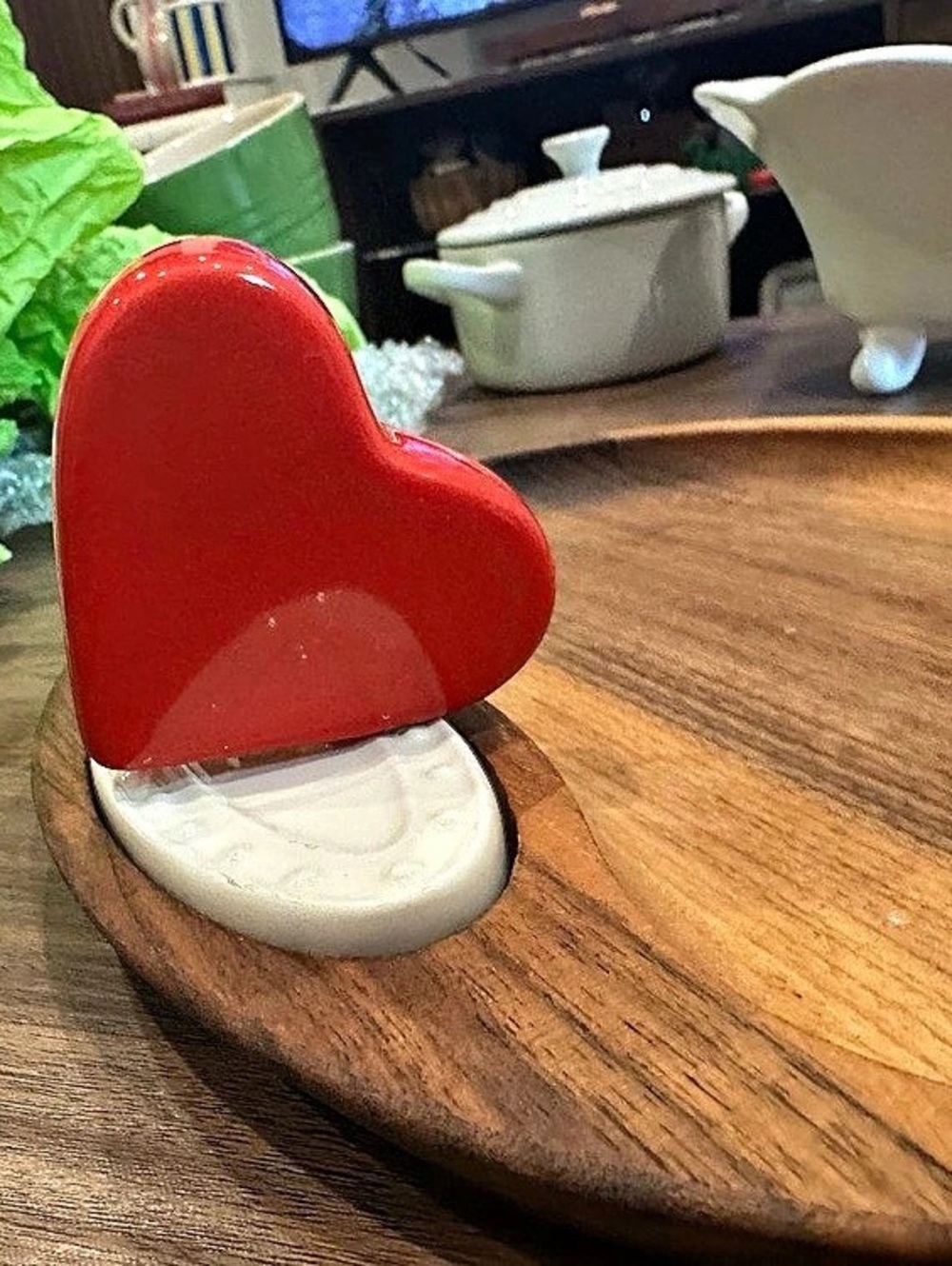 Nora Fleming mini heart ceramic ornament